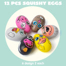 12Pcs Characters Squishy Easter Eggs