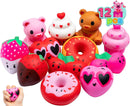 12pcs Valentines Slow Rising Squishy Toys