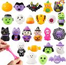 24 Pcs Halloween Mochi Squishy Toys