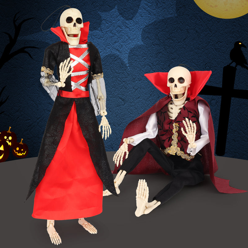 16" Halloween Skeleton Vampire