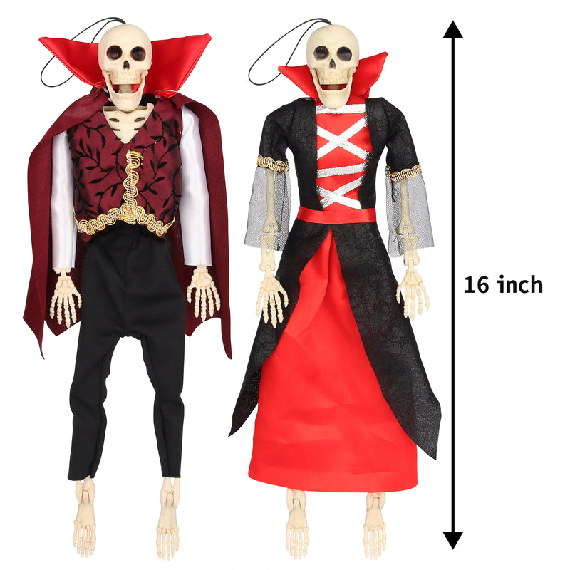 16" Halloween Skeleton Vampire