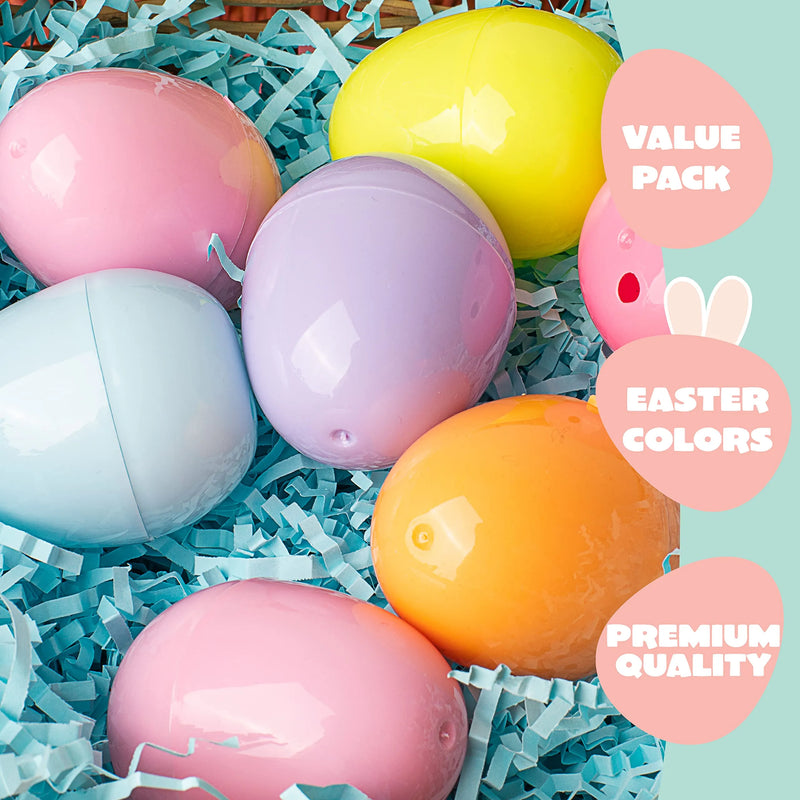 144Pcs Pastel Easter Egg Shells 2.3in