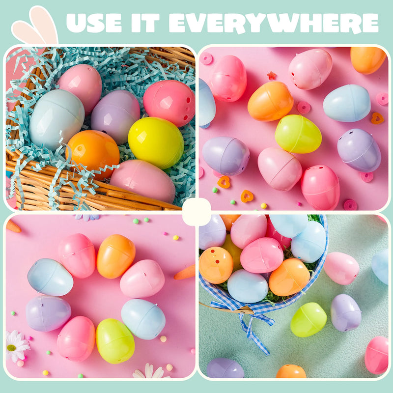 144Pcs Pastel Easter Egg Shells 2.3in