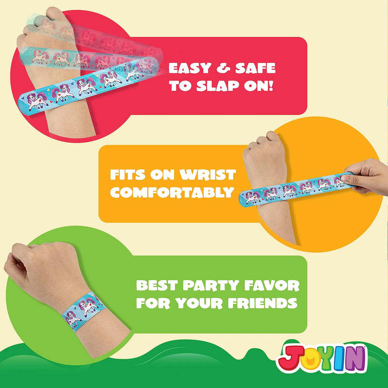 144 Pcs Slap Bracelets for Kids Bulk Wristbands with Animals