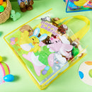 JOYIN 6 Pack Big Easter Bunny Gift Bags 13x13 Non-Woven Treat Bags for Kids Easter Party Supplies