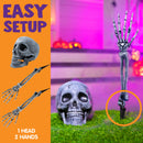 Skeleton Yard Stake Dark, 3 Pcs