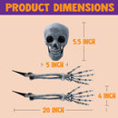 Skeleton Yard Stake Dark, 3 Pcs