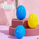 150Pcs 3.15in Colorful Bright Plastic Easter Egg Shells