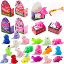 28Pcs Dinosaur Mochi Squishy Toys in with Boxes Kids Valentines Cards