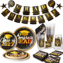 127Pcs Graduation Tableware Hanging Banners Set