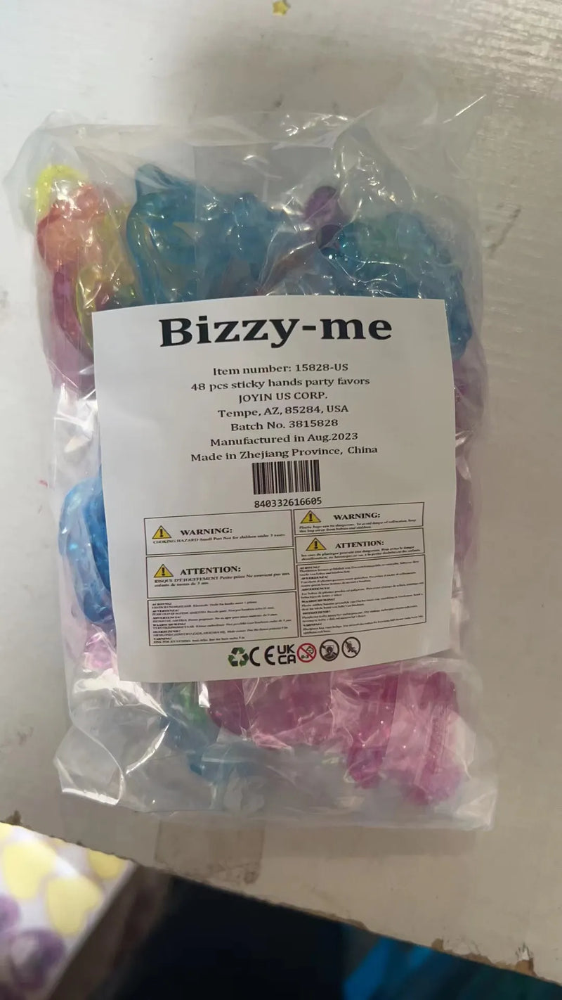 Bizzy-me 48 Sticky Hands Party Favors, Party Table Favor, Party Favor Set for Kids