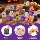 JOYIN 24PCS Halloween Mini Glitter Squishy Toys | Non-Candy Goodie Bag Favors