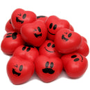 15pcs Valentines Day Heart Shaped Happy Face Ball 3in
