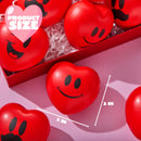 15pcs Valentines Day Heart Shaped Happy Face Ball 3in