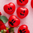 15pcs Valentines Day Heart Shaped Happy Face Ball 3in