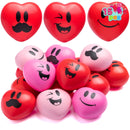 15pcs Valentines Day Smile Face Squishy Heart Stress Ball
