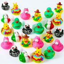 24 Pcs Mexican Fiesta Rubber Ducks for Party Favors Decoration
