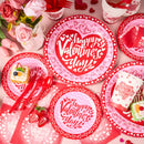 168Pcs Valentine’s Day Tableware Set Party Supplies for Kids