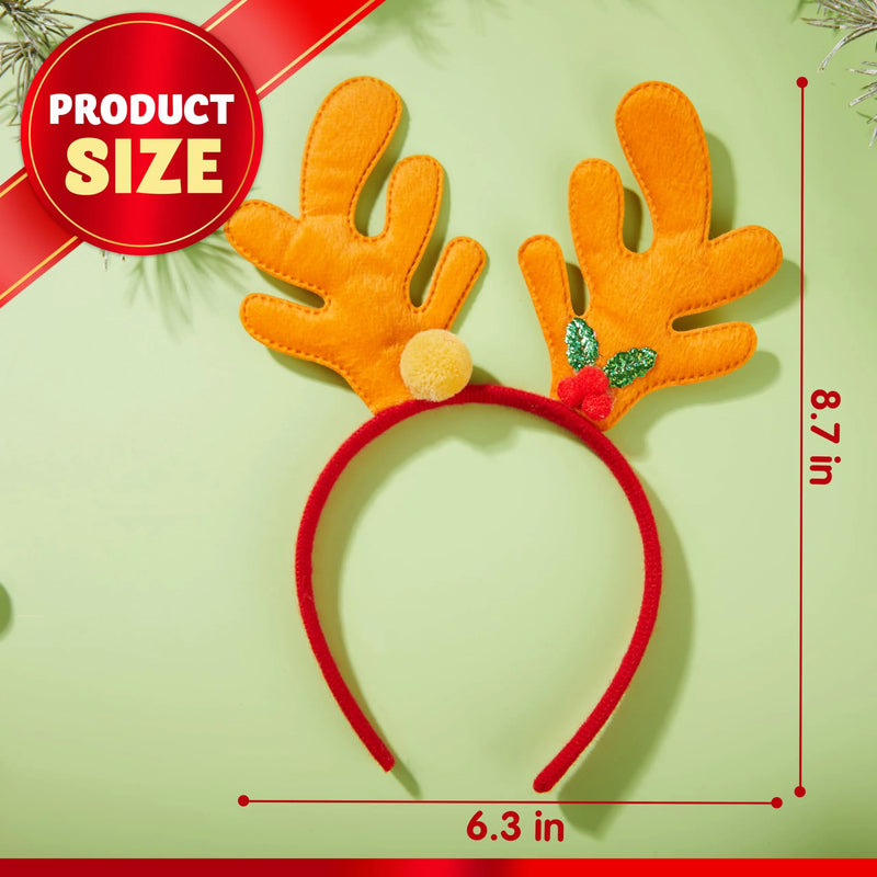 16PCS Christmas Holiday Cute Headbands, Great Fun and Festive