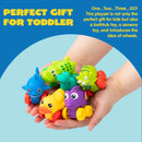 16Pcs Animal Soft Rubber Car Set Toy, Baby Mini Bath Toy Cars