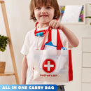 Play-Act 16Pcs Kids Doctor Pretend Play Medical Kit with Bag