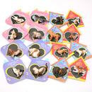 16Pcs Kids Valentines Cards with Dog and Cat Figure Toys-Classroom Exchange Gifts