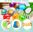 16 Pcs Prefilled Slime Easter Eggs for Kids Party & Hunt