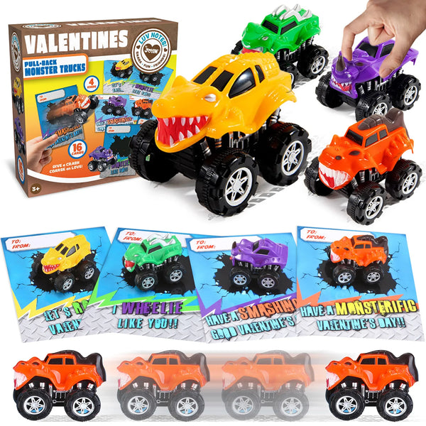 28pcs Light up Spinning Tops with Kids Valentines Exchange Cards