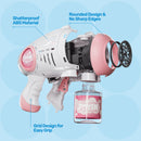 JOYIN 2 Kids Bubble Guns with 4 Bottles Solution, Automatic Bubble Machine Gun with 8 Holes for Kids, Adults, Summer Toys, Easter Basket Stuffers