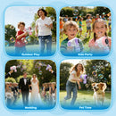 JOYIN 2 Kids Bubble Guns with 4 Bottles Solution, Automatic Bubble Machine Gun with 8 Holes for Kids, Adults, Summer Toys, Easter Basket Stuffers