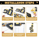 2.8FT Graduation Black & Gold Yard Sign Class of 2026,  Graduation Decorations For High School College Graduation Supplies