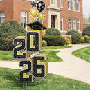 2.8FT Graduation Black & Gold Yard Sign Class of 2026,  Graduation Decorations For High School College Graduation Supplies