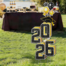 2.8FT Graduation Black & Gold Yard Sign Class of 2026,  Graduation Decorations For High School College Graduation Supplies