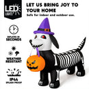 Glowing Skeleton Dog 5.7ft – Blow-Up Pumpkin Yard Decor