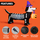 Glowing Skeleton Dog 5.7ft – Blow-Up Pumpkin Yard Decor