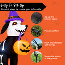 Glowing Skeleton Dog 5.7ft – Blow-Up Pumpkin Yard Decor