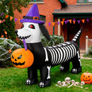 Glowing Skeleton Dog 5.7ft – Blow-Up Pumpkin Yard Decor