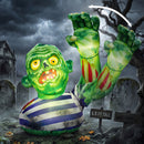 JOYIN 5.5 FT Halloween Inflatable Zombie with Waving Raised Hand