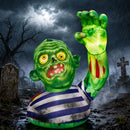 JOYIN 5.5 FT Halloween Inflatable Zombie with Waving Raised Hand