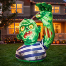 JOYIN 5.5 FT Halloween Inflatable Zombie with Waving Raised Hand