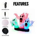 JOYIN 5FT Halloween Inflatable Trunk or Treat Kit - Triple Ghost LED