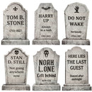 JOYIN 6 Pack 17 Inch Halloween Tombstone Yard Signs