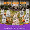 JOYIN 6 Pack 17 Inch Halloween Tombstone Yard Signs