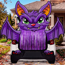 JOYIN Bat Trunk-or-Treat Car Decoration Kit for SUV – Halloween Set with Purple Fringe & Stickers