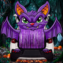 JOYIN Bat Trunk-or-Treat Car Decoration Kit for SUV – Halloween Set with Purple Fringe & Stickers