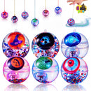 JOYIN 6 Pcs Halloween LED Light Up Bouncy Balls with Wrist Strap
