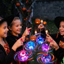 JOYIN 6 Pcs Halloween LED Light Up Bouncy Balls with Wrist Strap
