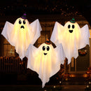 JOYIN 3 Pack 19 Inch Cute Halloween Hanging Ghost with Witch Hat