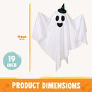 JOYIN 3 Pack 19 Inch Cute Halloween Hanging Ghost with Witch Hat
