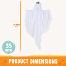 JOYIN 3 Pack 35" LED Glowing Hanging Ghosts for Halloween Yard Decor